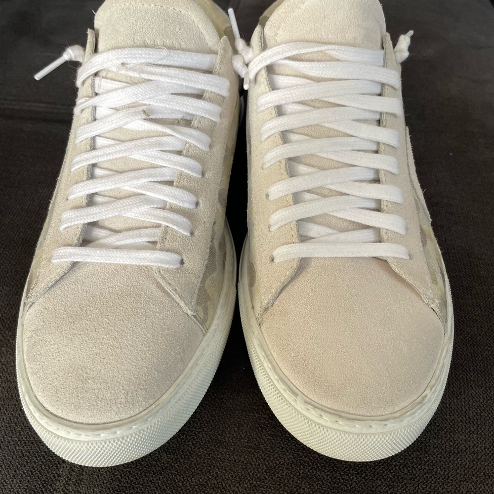 Oliver Cabell Cream and White Low-Top Sneakers - Picture 10 of 10